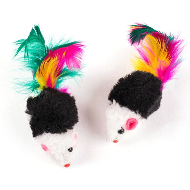 Set of Ten Mouse Pet Toys for Cats